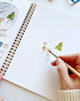 Winter watercolor workbook