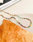 Estelle 18K Gold Non-Tarnish Beaded Multi Color Necklace