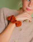 Cozy Rust Oversized Scrunchie