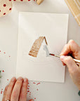 Gingerbread paintable notecards