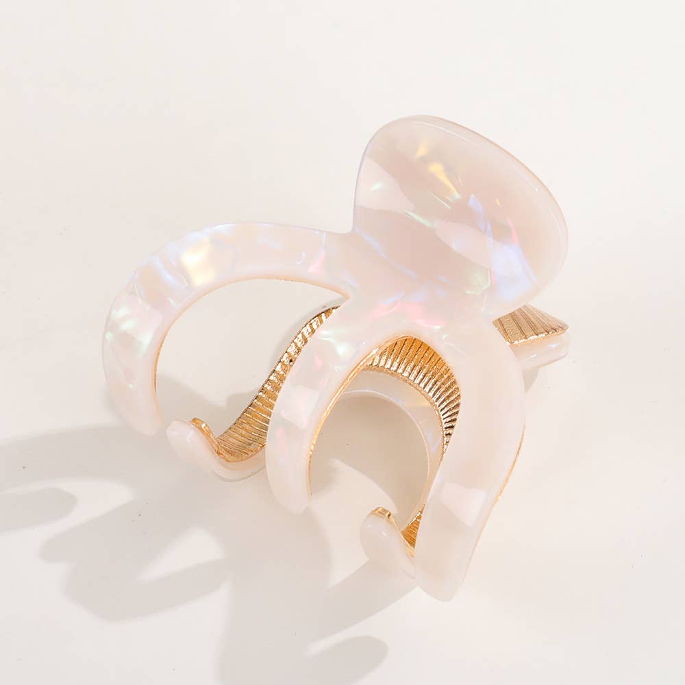Jade Claw Clip | Small Octopus Metal Claw Clip