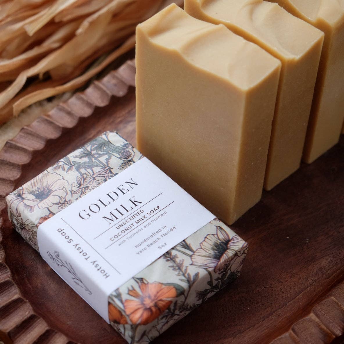 Golden Milk: Unscented Turmeric Coconut Milk Soap