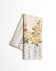 Homebody Cotton Linen Tea Towel | Wild Rose Wreath Floral