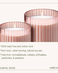 Scented Candle - Santal Rosé - 7oz | La Jolie Muse
