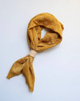 Desert Gold Classic Print Naturally Dyed Bandana (white)