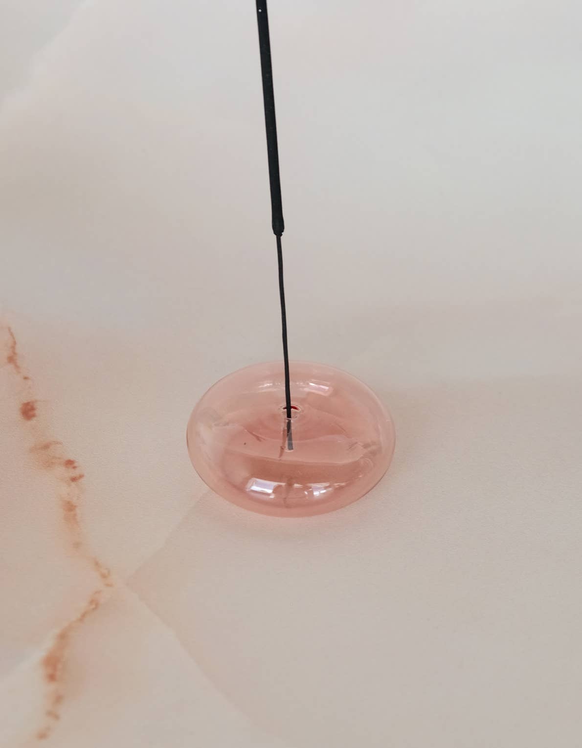 Glass Bubble Incense Holder
