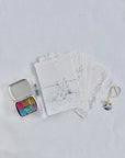 Shimmery Colors-Handmade Watercolor Postcard Painting Kit- Nancy Andruk Olson