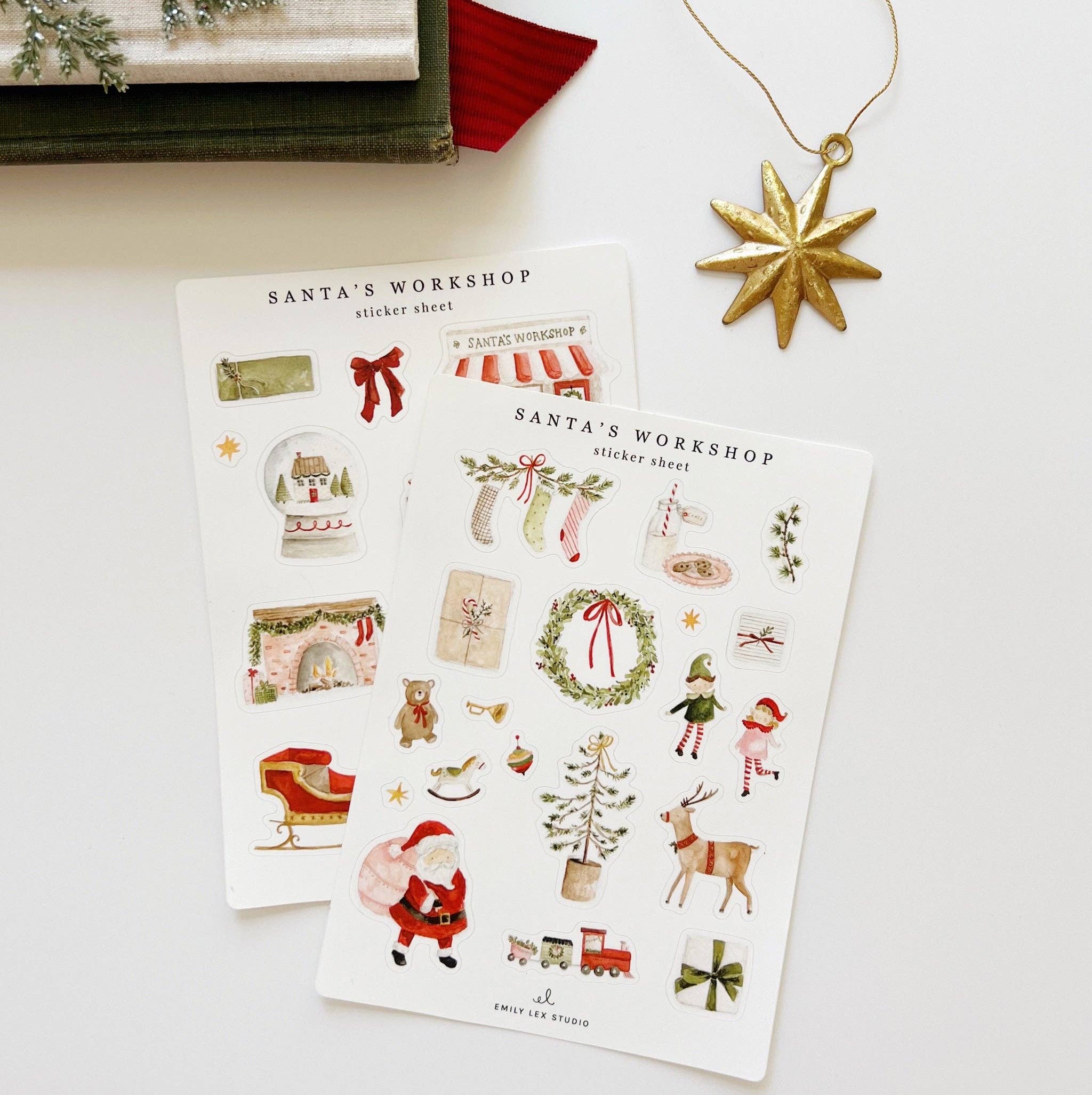 Santa&#39;s Workshop Sticker Sheets