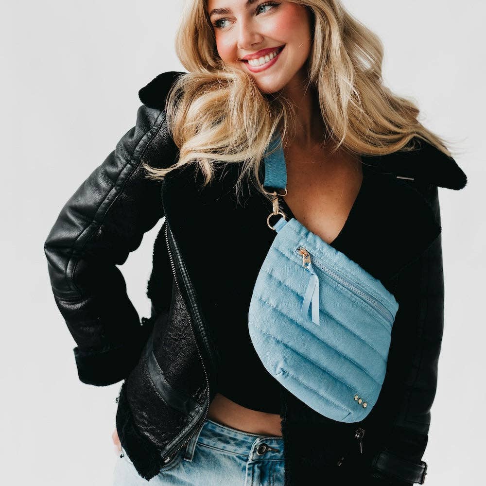 Jolie Puffer Black Bum Bag