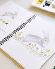 Animals watercolor workbook
