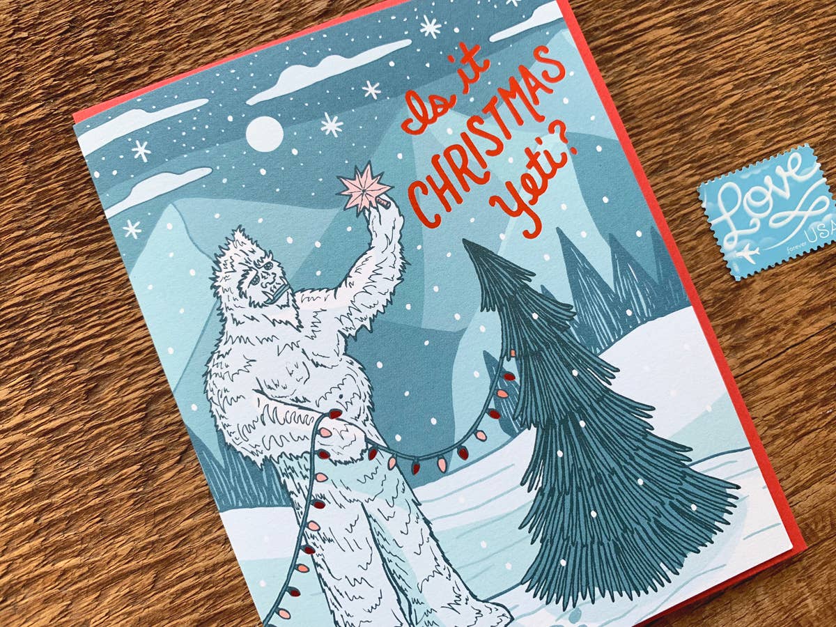 Christmas Yeti Card