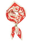 Silk Scarf - “Kickin' Up Dust” - Square Neck & Hair Scarf