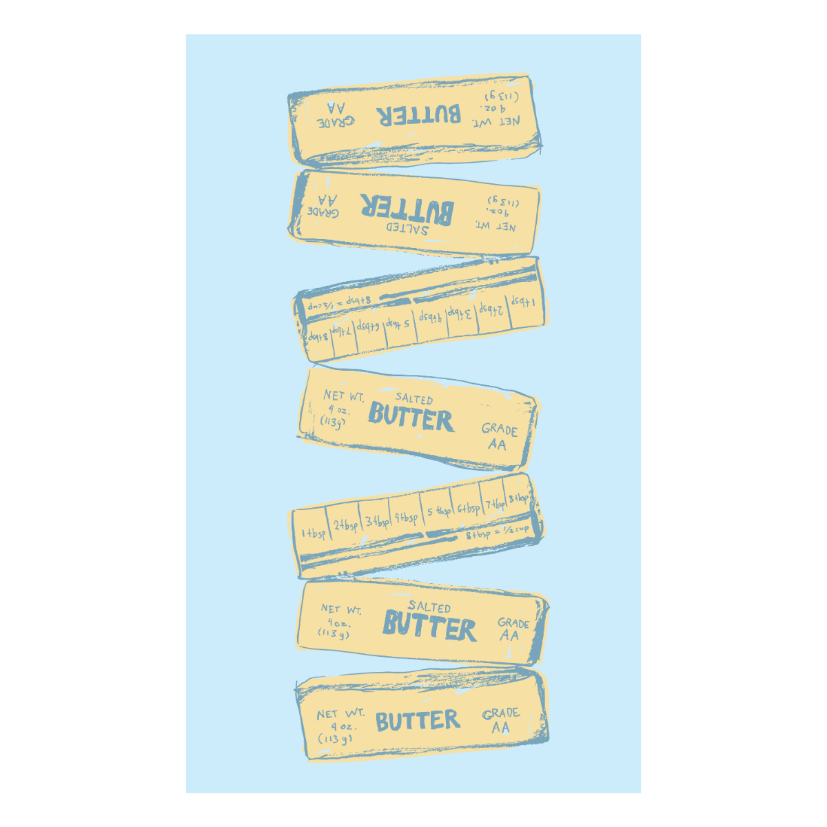 Butter Stack Tea Towel