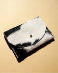 Cardholder - Black + White Hair on Hide