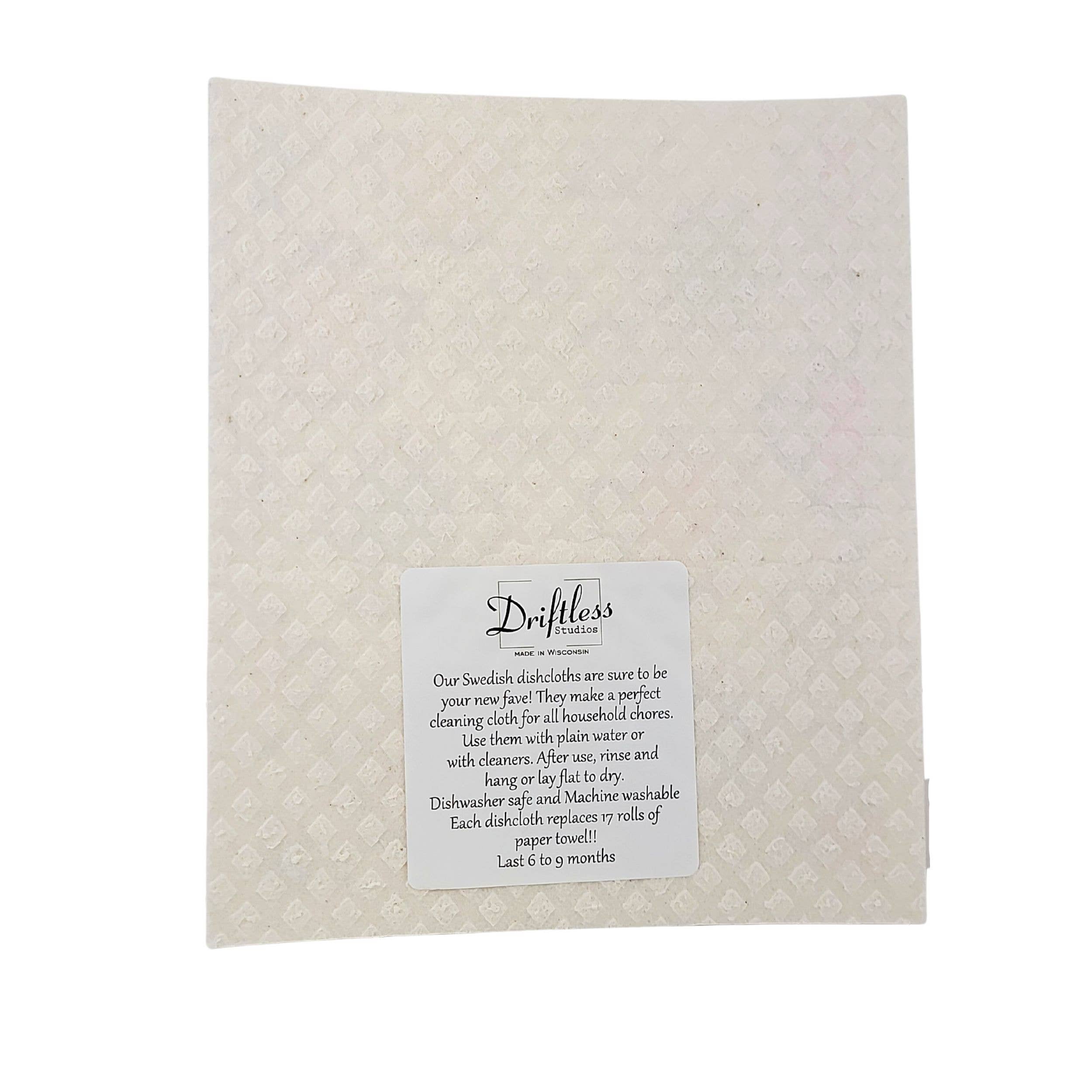 Gold Christmas Ornament Swedish Dishcloth - Christmas Decor