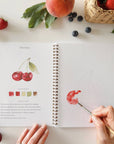 Fruit watercolor workbook