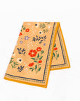 Floral Print Tea Towel - Cream