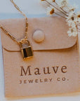 Newport Gold Filled Lock Necklace