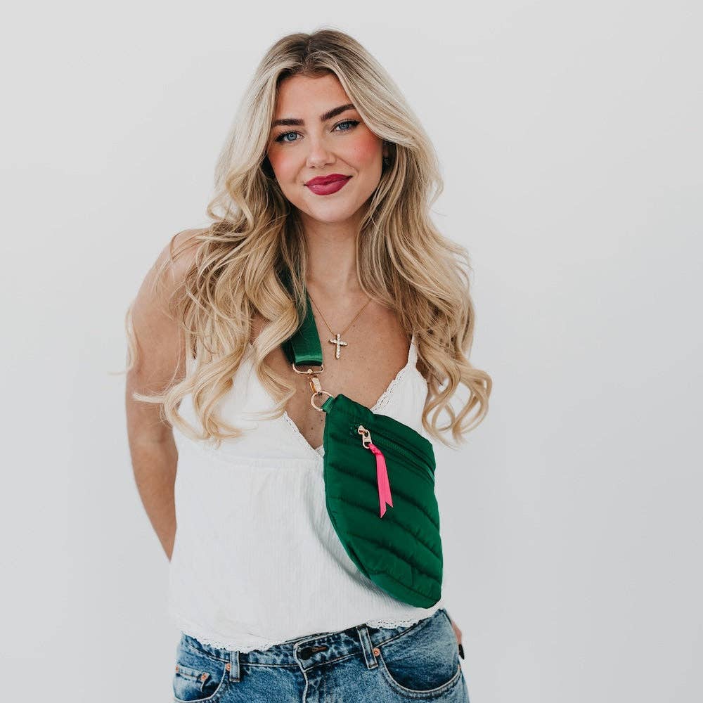 Jolie Puffer Black Bum Bag