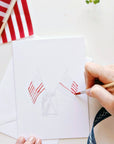Americana paintable watercolor notecard set