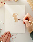 Gingerbread paintable notecards