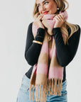 Stevie Striped Tassel Scarf