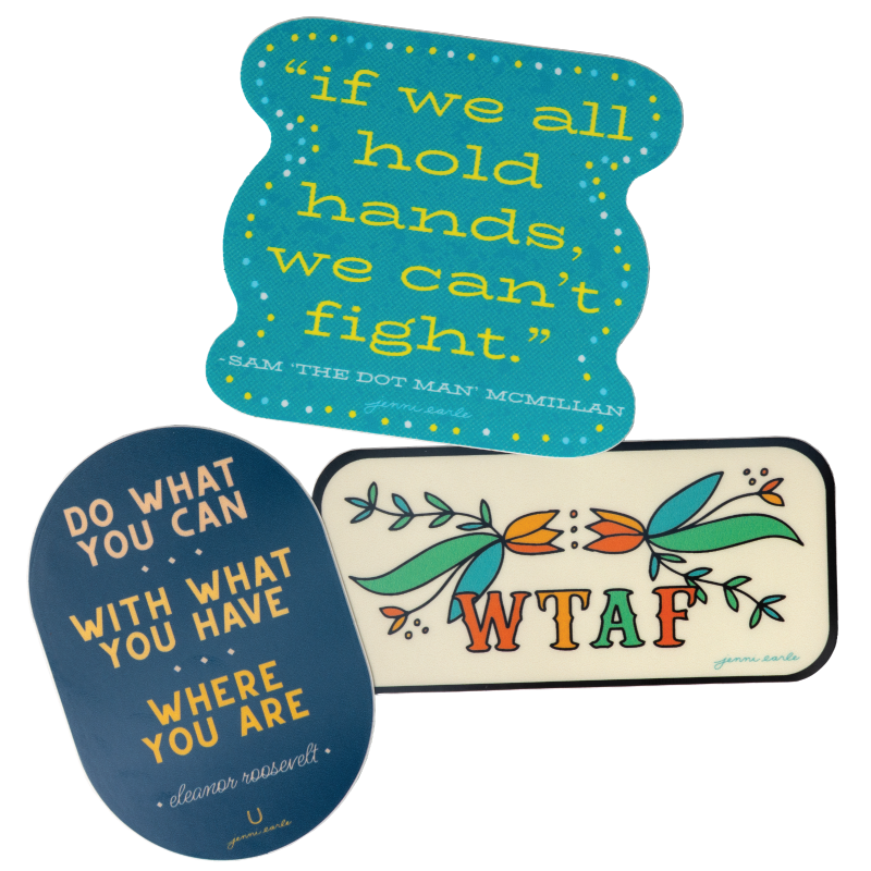 "WTAF" Vinyl Waterproof Sticker