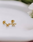 Bow Flat Back Studs
