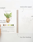 Bouquets watercolor workbook