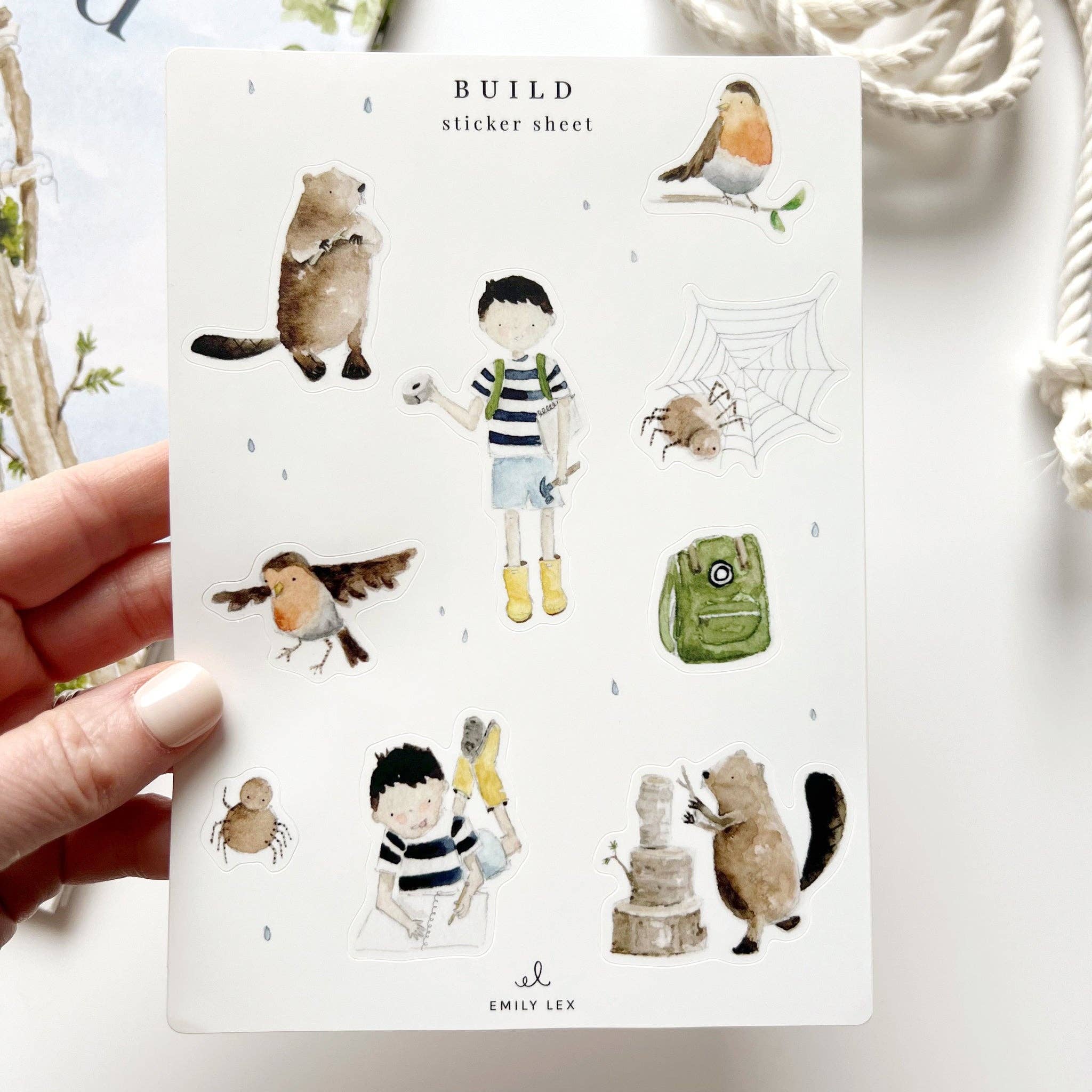 Build sticker sheets