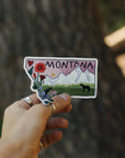 Pink Montana State Vinyl Sticker