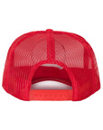 Electric Rainbow Trucker Hat Red