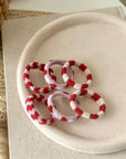 Valentine's Day Seamless Hair Ties (Set of 6)