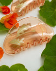 California Poppy Claw - Orange Acetate Flower Hair Clip