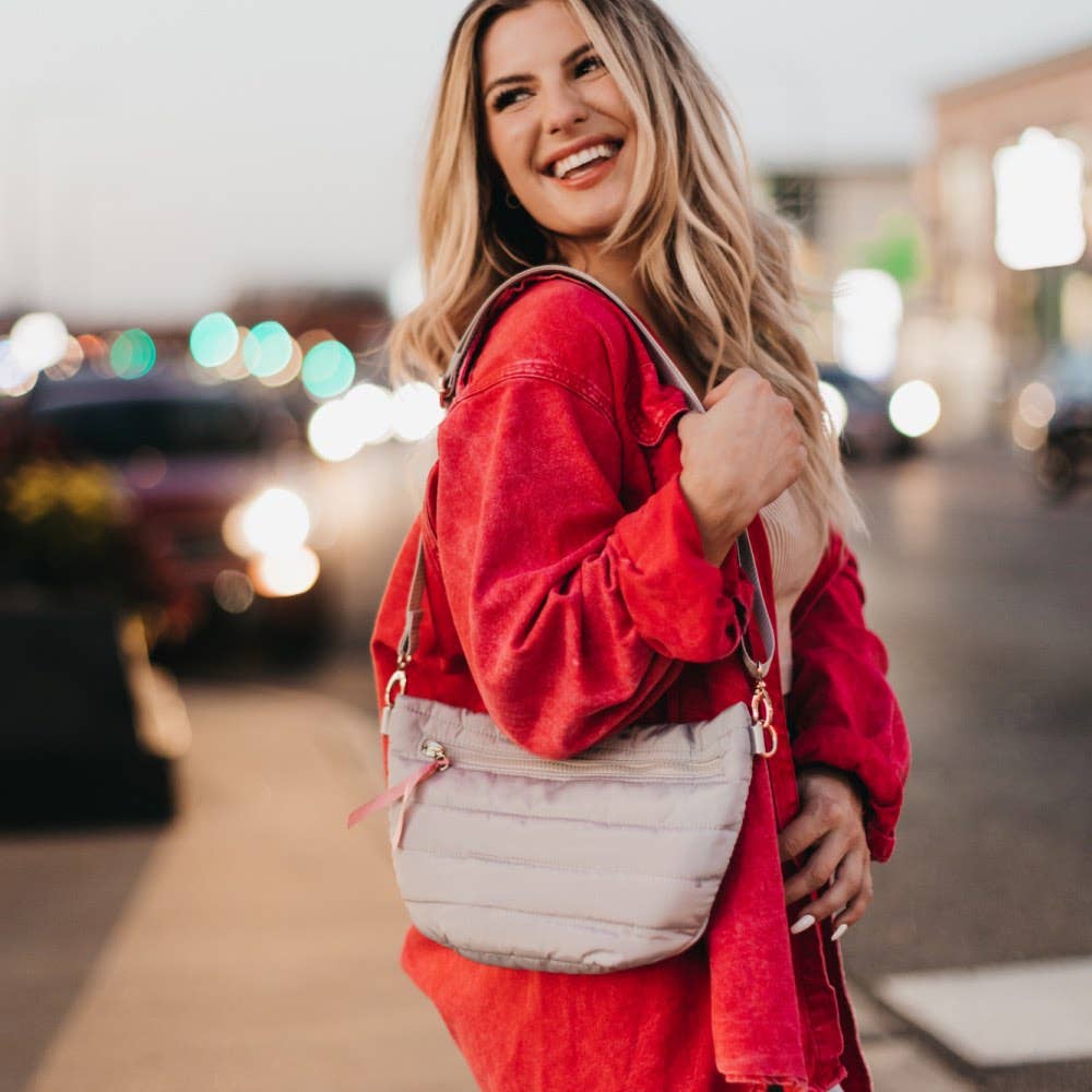 Jolie Puffer Black Bum Bag