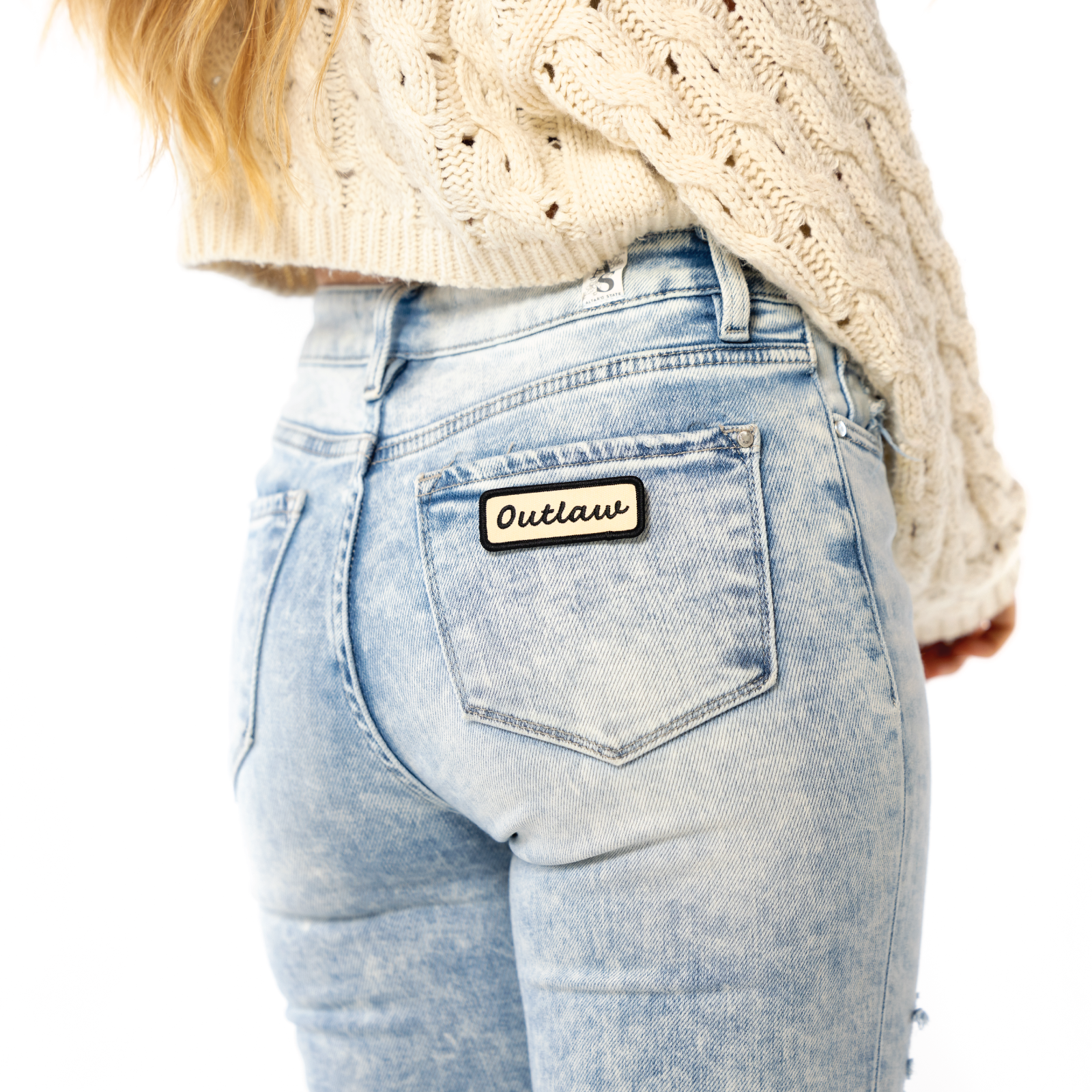 "outlaw" Vintage Inspired Iron On Name Patch