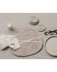 Striato Felt Wool Coasters Set of 4 - Flint