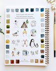 Winter watercolor workbook