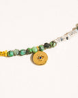 Lahina Green Boho Handmade Stone Eye Necklace