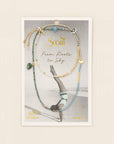 Mixed Media Wrap Bracelet/Necklace - Transformation/African