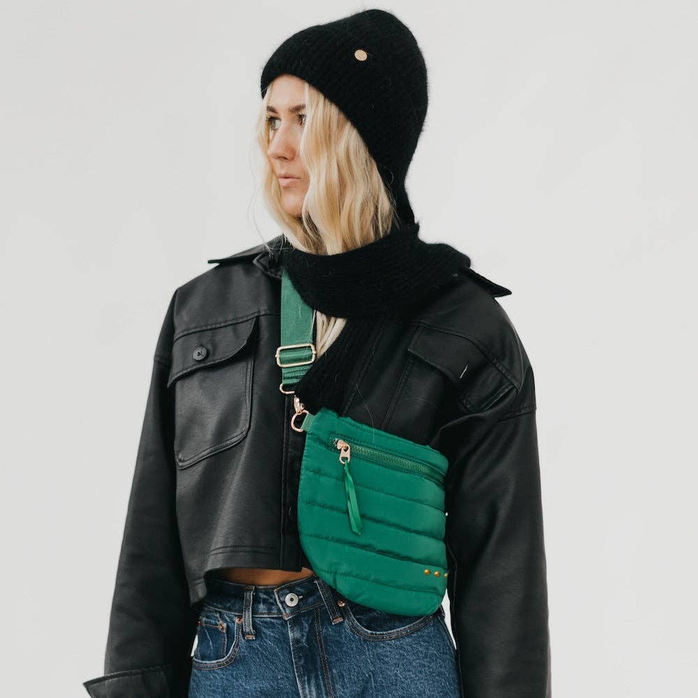 Jolie Puffer Black Bum Bag