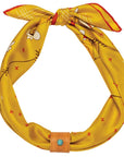 Silk Scarf - “Buck Up Buckaroo” - Square Neck & Hair Scarf