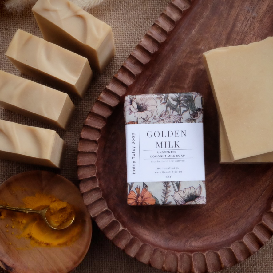 Golden Milk: Unscented Turmeric Coconut Milk Soap
