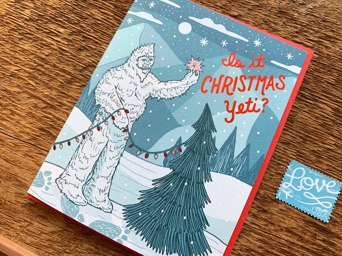 Christmas Yeti Card