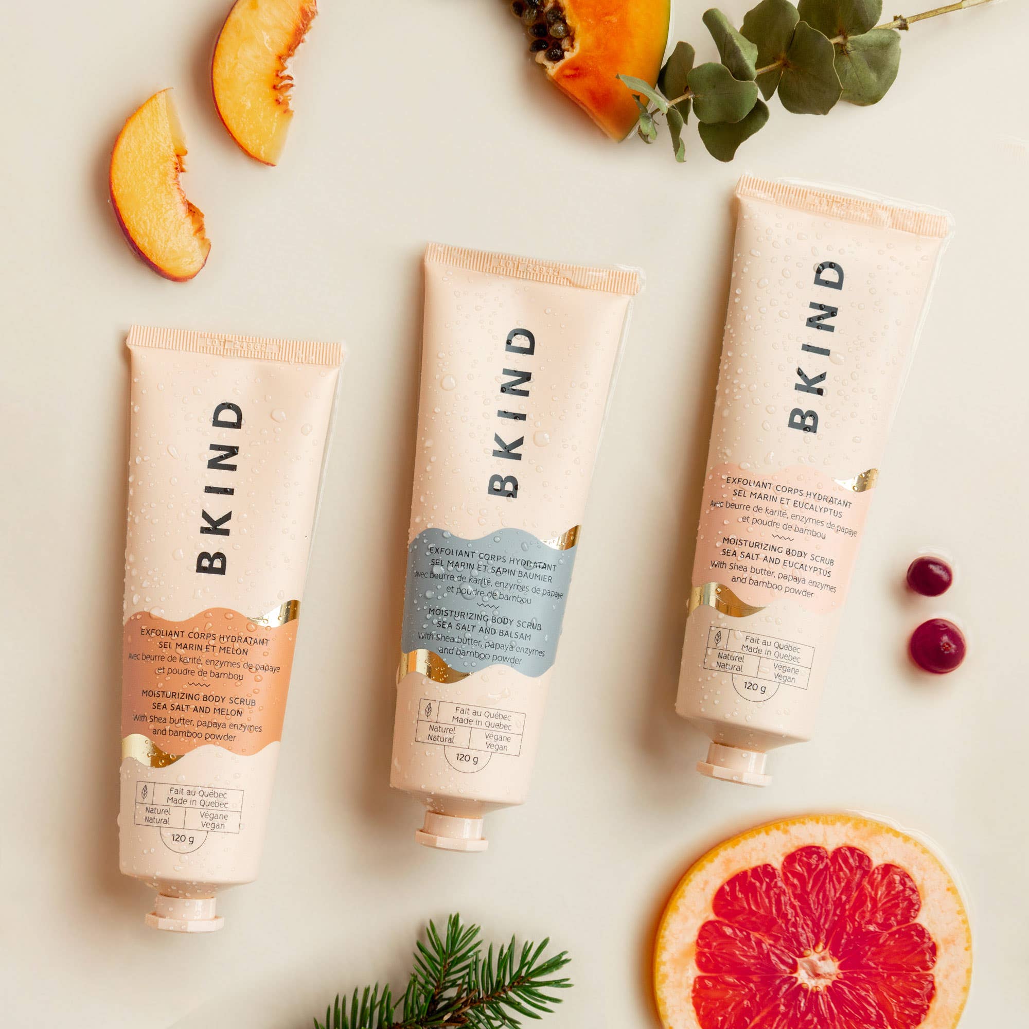 Moisturizing body scrub - Sea salt and balsam