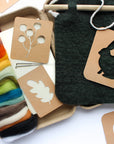 8"x8" Woodland Banner Felting Kit