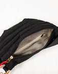 Jolie Puffer Black Bum Bag