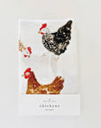Chickens cotton flour sack tea towel