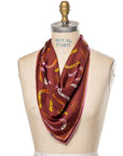 Silk Scarf - “Giddy Up” - Square Neck & Hair Scarf