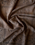 Limited chocolate Classic Print Plant Dyed Bandana-brown ink